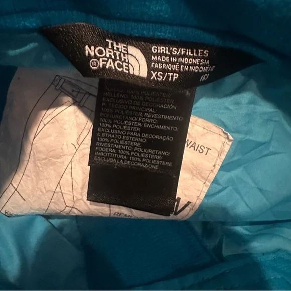 North face blue snow pants